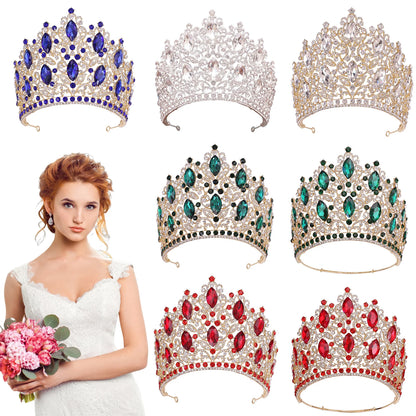 Luxury Wedding Tiaras For Bride Crystal Rhinestone Alloy Bridal Crown For Women Princess Party Hair Jewelry Accessories