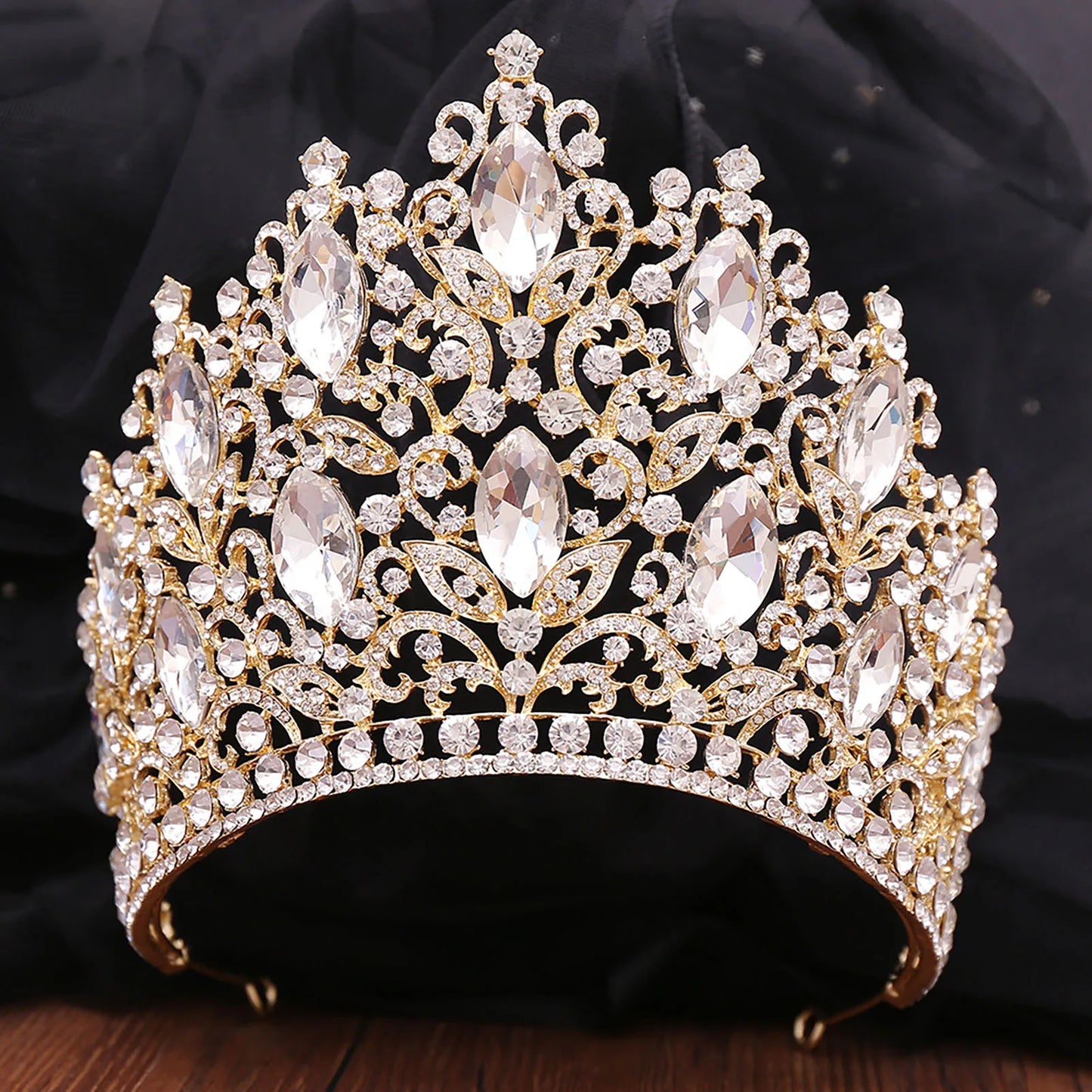 Luxury Wedding Tiaras For Bride Crystal Rhinestone Alloy Bridal Crown For Women Princess Party Hair Jewelry Accessories