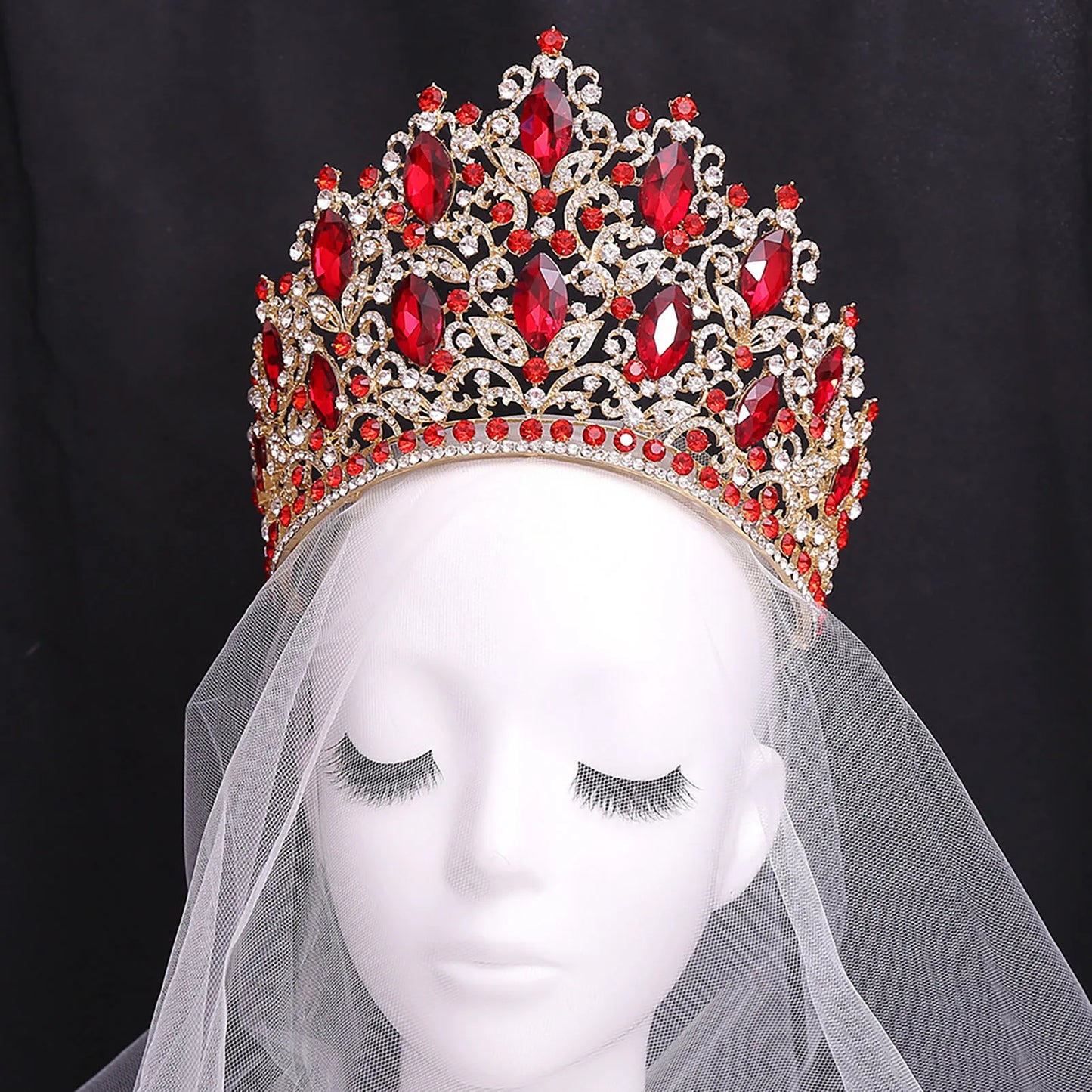 Luxury Wedding Tiaras For Bride Crystal Rhinestone Alloy Bridal Crown For Women Princess Party Hair Jewelry Accessories