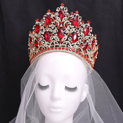 Luxury Wedding Tiaras For Bride Crystal Rhinestone Alloy Bridal Crown For Women Princess Party Hair Jewelry Accessories